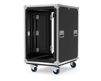 Estuche de Transporte Resistente de 16U para Amplificador, con Ruedas, para Mezcladoras de DJ, Procesadores de Audio, Estudio de Grabación Móvil