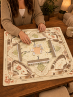 Tapete de Mahjong Personalizado, Tamaño Personalizado, Color Mixto, Antideslizante, Engrosado, Impermeable, Plegable, Fácil de Limpiar, para Juegos de Cartas