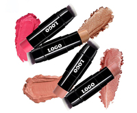 Stick de blush et illuminateur minéral double embout, scintillant, lumineux, sculptant, waterproof, longue tenue, OEM sans logo, maquillage visage 7g