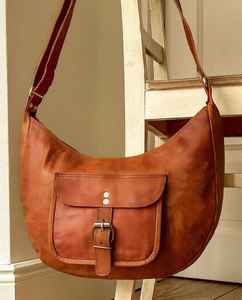 Sac à bandoulière en cuir véritable pour femmes, élégant, durable, pour voyage, travail ou décontracté, avec plusieurs compartiments, doux - Product Image 5