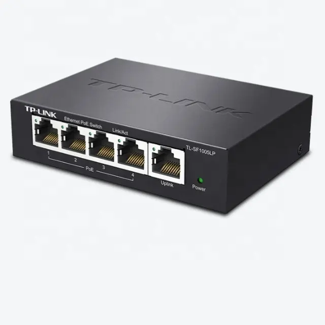 Switch ethernet TP-LINK POE 5 switch poe con porta da 10/100M interruttore intelligente per lo inoltro della velocità del cavo per l'ufficio e la casa TL-SF1005LP