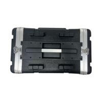 Boîtier de transport léger en plastique ABS rigide OEM 6U pour montage en rack, étanche IP67, robuste, pour amplificateur de puissance