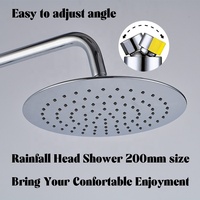 Système de panneau de douche à tête découverte, colonne avec contrôle de la température, ensemble de robinets mitigeurs thermostatiques de douche, salle de bains