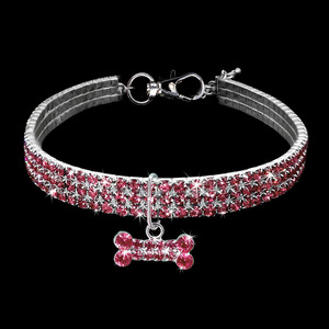 <span class=keywords><strong>Collar</strong></span> de Cristal de Lujo para Perro con Diamantes de Imitación, Accesorios para Mascotas para Perros Pequeños, <span class=keywords><strong>Collar</strong></span> de Cristal Brillante para Mascotas - Product Image 4