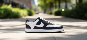 Zapatillas <span class=keywords><strong>Nike</strong></span> Court Vision Low Next Nature para <span class=keywords><strong>Mujer</strong></span>, Negras y Blancas, de Cuero, Casuales, con Punta Redonda, Transpirables, para Todas las Temporadas - Product Image 2