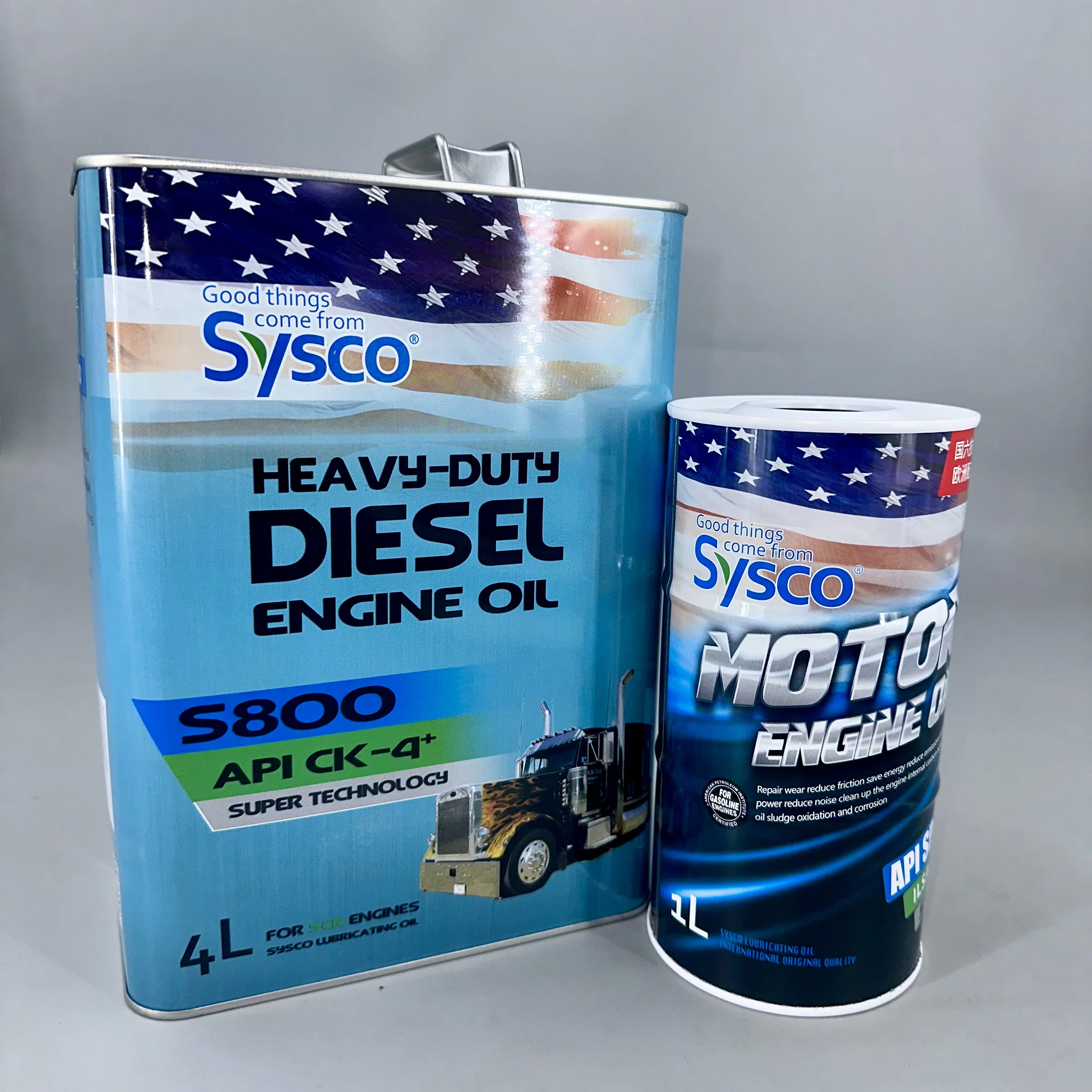 factory Outlet 4L Metal Oil Tin Can High Quality Engine Oil Can Empty Lubricants cans