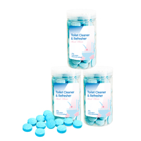 50g Tablettes désodorisantes écologiques jetables pour toilettes, décontamination des taches jaunes, parfum frais