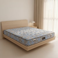 Matelas king pillow top hybride ressorts‑mousse haute performance, sans bruit, ignifugé, longue durée de vie