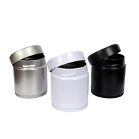 Boîte en métal personnalisée en gros 30g 1OZ, vente chaude, pour Matcha, café, protéines en poudre, thé, avec étiquettes autocollantes, bouchon à vis, couvercle portable pour sucre