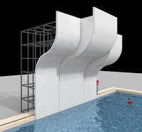 Mur d'escalade aquatique Aqua Climb Sport en verre transparent pour enfants et adultes, pour piscine mobile, mur d'escalade pour piscine