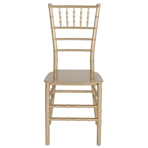 Chaise Chiavari Napoléon empilable en résine dorée, idéale pour les réceptions de <span class=keywords><strong>mariage</strong></span> et les événements en salon – Vente en gros à prix réduit - Product Image 1