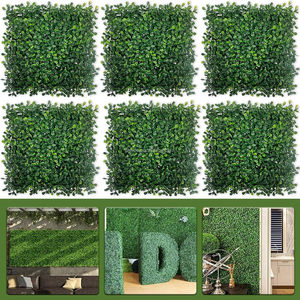 سياج اصطناعي مقاوم للأشعة فوق البنفسجية من Linwoo مقاس 50*50 سم خلفية جدارية من العشب والطحالب ديكور أفقي للحدائق - Product Image 6