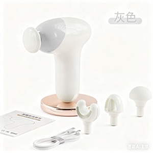 เครื่องนวดกล้ามเนื้อแบบมินิ 12 ระดับความเร็ว ชาร์จ USB ได้ พกพาสะดวก สำหรับการออกกำลังกายที่บ้านเพื่อการผ่อนคลาย พร้อมหัวนวด 5 แบบ - Product Image 5