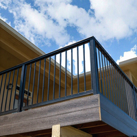 Rampe tubulaire en acier inoxydable anti-corrosion, étanche et résistante à la rouille pour extérieur, villa, balcon, escalier, clôture, balustrade, installation facile