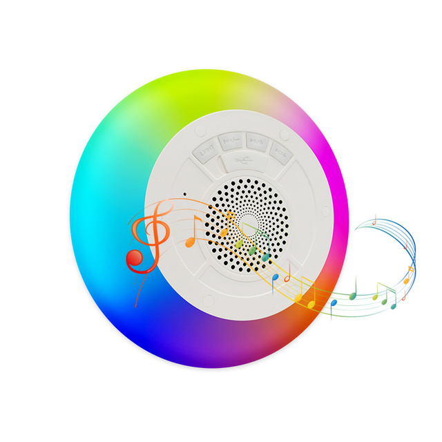 New Trending IPX7 Waterproof Floating Bluetooth Speaker with RGB Light Portable Wireless Speakers for Swimming