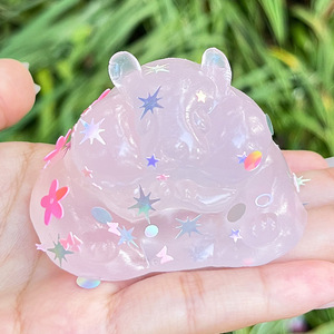 Juguete Antiestrés de Hámster Transparente de TPR, Suave <span class=keywords><strong>y</strong></span> Agradable al Tacto, para Niños <span class=keywords><strong>y</strong></span> Niñas - Product Image 1