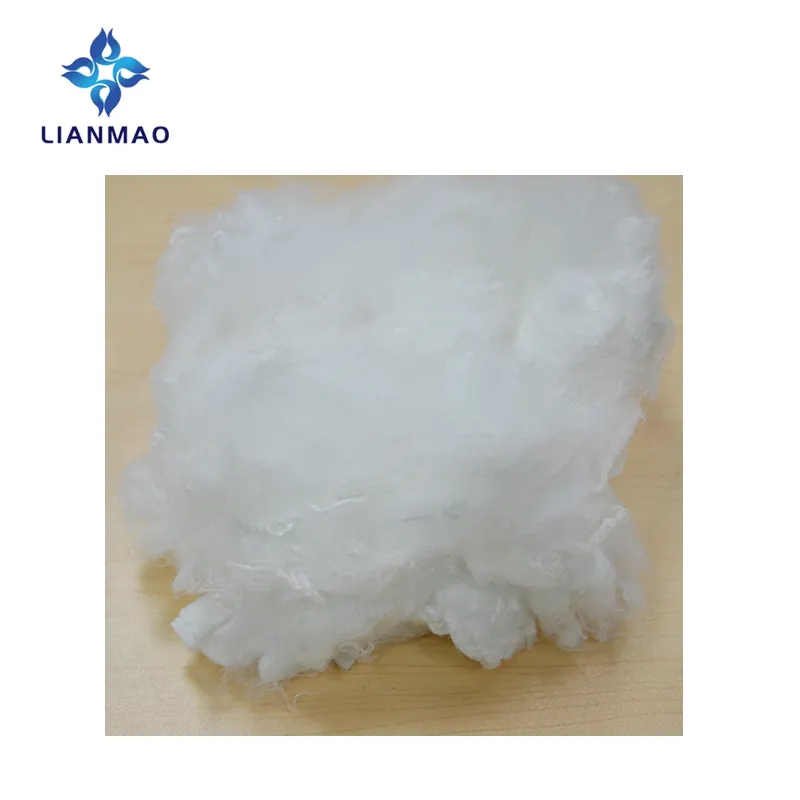 Jungfräuliche niedrig schmelzende Faser 4 Dx51mm Polyester-Stapel faser LMF niedrig schmelzende Faser