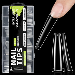 เล็บปลอม JIEYU สวยงาม 240 ชิ้น แบบฝรั่งเศส ปิดเต็มเล็บ ทรงสติลเลตโต อะคริลิค ชุดเล็บปลอม PMMA ขายส่ง - Product Image 4