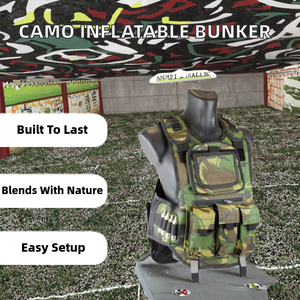 Chaleco Deportivo de Paintball, Camuflaje, Múltiples Bolsillos, Sistema Molle, Poliéster 600D - Product Image 2