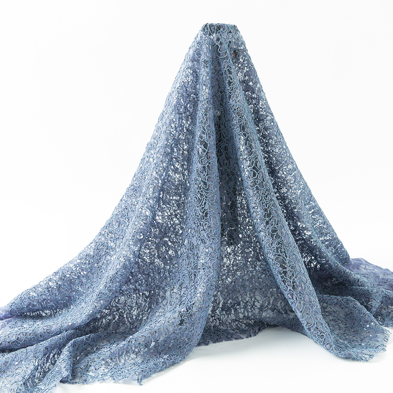 2022 модные Французские тюлевые платья светло-голубого цвета с вышивкой и блестками шнур для нигерийской свадьбы