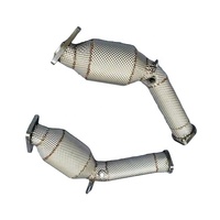 Downpipe knalpot dengan katalis untuk Infiniti G37 meningkatkan Momentum dan suara pipa knalpot Stainless Steel