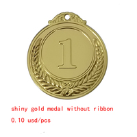 Seulement 0,10 USD 13,1g en Stock, Médailles Prix Compétitif, Qualité 1er 2e 3e Place, Médailles en Fer, Cadeau Souvenir Récompense pour Enfants Gagnants