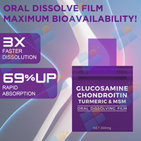 SUNI OEM Glucosamine Chondroïtine Film Oral Dissoluble Bandes de Soutien Articulaire Osseux MSM Film Oral Dissoluble pour Adultes