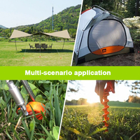 Piquets de tente en spirale en plastique haute résistance - Accessoires de camping portables et durables pour la randonnée, le trekking et les aventures en plein air