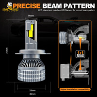 BB1848 Lampe LED de voiture H1 H4 H7 H11 9005 9006 Lumière blanche directe Phare LED automobile Prix usine pour système d'éclairage automobile