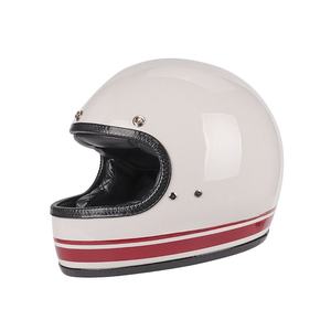 Casque de moto certifié DOT et CE, casque intégral rétro en composite de fibre de verre - Product Image 3