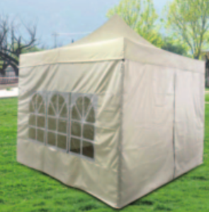 Carpa Plegable Resistente para Exteriores de 3x3m, con Recubrimiento de PVC Impermeable, para Ferias Comerciales, Jardín, Modelo DC-FG-003-B - Product Image 2