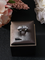 Bracelet et bague hommes femmes unisexe classique nouvelle conception fantaisie haute qualité Zircon argent et plaqué or ensembles de bijoux