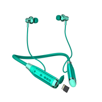 Écouteurs sans fil Rambotech Gym Neckband avec chipset JL, étanches IPX4, Bluetooth V5.4, pour le sport, autonomie de 100 heures, carte TF A12