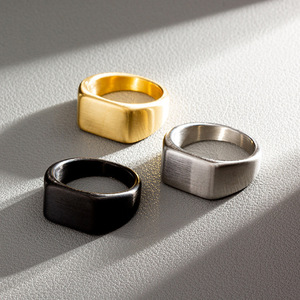 Bague Unisexe Personnalisable Linsa Jewelry, Électroplaquée, pour Extérieur, avec Surface de <span class=keywords><strong>Sable</strong></span> Neuve, Style Mode, pour l'Europe et les États-Unis - Product Image 3