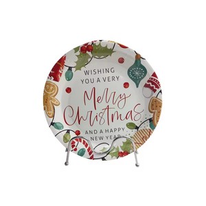 Set di Stoviglie Usa e Getta con Design Natalizio, Piatti di Carta per Feste Familiari, Decorazioni per la Tavola Natalizia - Product Image 6
