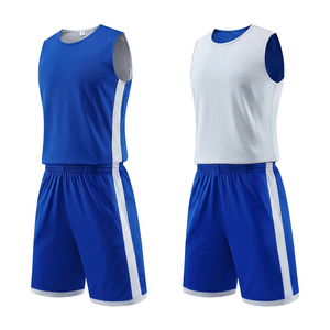Uniforme de Baloncesto Personalizado, Conjunto de Camiseta de Equipo, 100% Poliéster, Transpirable, de Secado Rápido, Reversible, Venta al Por Mayor OEM - Product Image 3