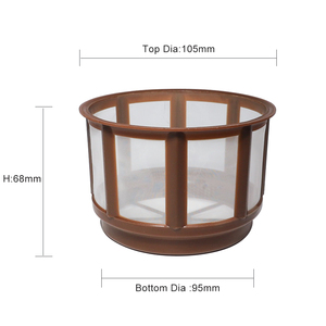Panier filtrant à café universel, <span class=keywords><strong>filtre</strong></span> de remplacement en nylon, filtres réutilisables pour cafetières et machines à café - Product Image 2