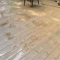 Plancher en WPC stratifié M-Section, co-extrusion solide, finition chêne rustique, imperméable, résistant aux rayures, antidérapant, écologique