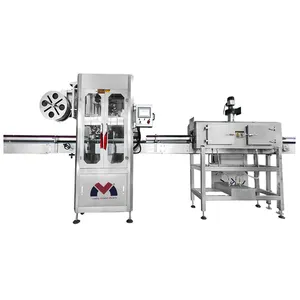 High speed Automatic PET Steam Shrink Sleeve Label Applicator PVC Stretch Film Automatic Shrink Sleeve Labeling Machine