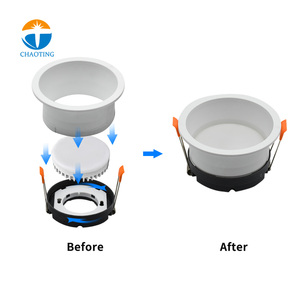 New LED gx53 thương mại ánh sáng theo dõi Downlight có thể thay thế khách sạn dự án tại chỗ Trần xuống ánh sáng Khung nhà ở lịch thi đấu gx53 đèn - Product Image 2