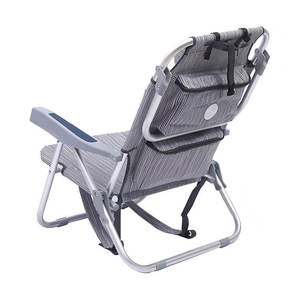 Silla Luna Personalizada para Exteriores, Cómoda, con Almohada Ajustable, Portátil, Ligera, Plegable, de Oxford, para Playa - Product Image 4