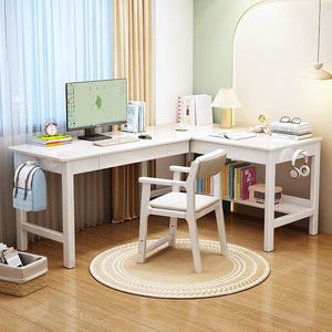 <b>Solid</b> <b>Wood</b> <b>Desk</b> Chair With Armrests Blue White Modern Minimalist Study Office Chair For Home Use - Product Image 2