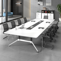 Ensemble de table et de chaises de conférence exécutif moderne pour 20 personnes, bureau et mobilier de salle de réunion, utilisation commerciale et hôtelière
