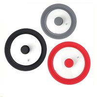 Disesuaikan berlian biru merek Anti Overflow kelas makanan silikon karet tutup panci segel cincin penggorengan tutup Gasket 30-90A kekerasan