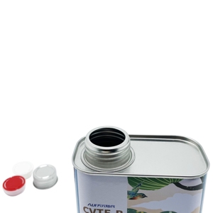 Bidon en fer blanc vide de 1L, carré/rectangulaire, avec bouchon à vis, pour solutions d'emballage d'huile moteur en gros - Product Image 6