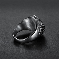 Nouveau vintage gothique en acier inoxydable oeil anneau bijoux diable oeil anneau hommes
