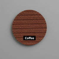 Tissu en polyester côtelé double mat, texturé et extensible pour la confection de vêtements et de mode