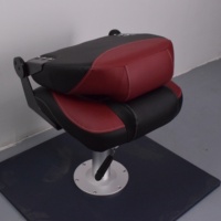 Chaises de capitaine de bateau marin pliantes à dossier bas, durables, en vinyle imperméable