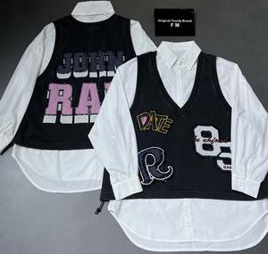 6851/Camicia da Donna Trendy Slim-Fit in Pizzo Traspirante Stile Casual Moda Urbana Autunnale con Lavorazione Artigianale - Product Image 2