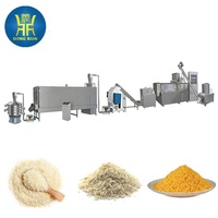Nouvelle ligne de production d'équipements pour la fabrication de panure de pain en acier inoxydable, extrudeuse automatique à double vis, panure de pain japonaise Panko